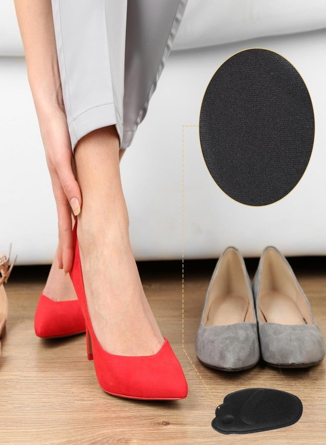 Yuomeaz 4 Pairs Shoes Inserts for Women Ball of Foot Cushions, Metatarsal Pads, High Heel Non-Sliding Insole, Forefoot Cushion for Metatarsalgia Mortons Neuroma Pain Relief (Black+Light Brown) - Image 4